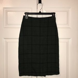 Plaid High Waisted Skirt